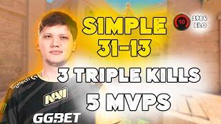 31Kills! s1mple (31-13) (anubis) | FACEIT Ranked | 2024 | CS2 POV/demo