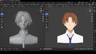 How I Modeling  Kiyotaka Ayanokouji In Blender anime 3D creation | Gjnko - workflow