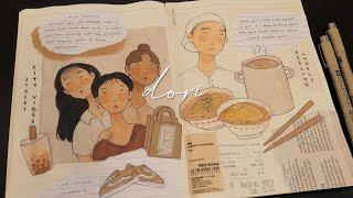 art journal with me ∣ city vibes 。