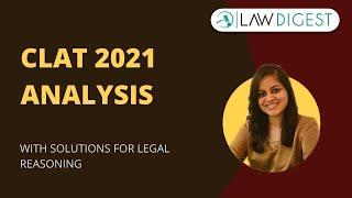 CLAT 2021 Exam Analysis | CLAT 2021 Legal Reasoning Solution