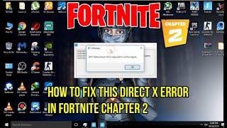 How To Fix Directx11 Error in Fortnite Chapter 2 And Run Fortnite On Any Low End PC/LAPTOPS