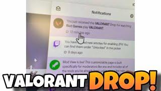 I GOT THE VALORANT DROP AFTER 72 HOURS! (VALORANT BETA ACCESS) TWITCH NOTIFICATION!