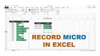 How to Record Macro in Excel/Automate tasks with the Macro Recorder