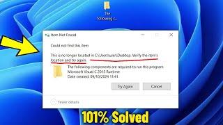 This is no longer located in. Verify the item’s location .. on Windows 11/10/8/7 - Delete Folder ️