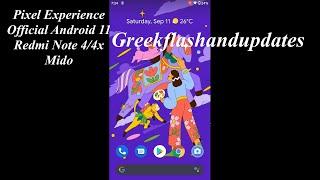 Pixel Experience Official Android 11 Redmi Note 4/4x Mido