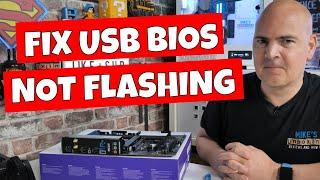 USB BIOS Flashback Solid LED Not Flashing Most Common Reason Convert To MBR