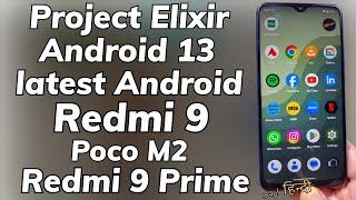 Redmi 9 Poco M2 Redmi 9 Prime Android 13 Project Elixir Rom اردو हिन्दी