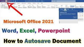 How to enable AutoSave Option in Microsoft Word 2021|AutoSave Document in Office 2021|Javed Tech