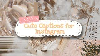 20 Cute captions for Instagram AESTHETIC 