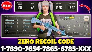 BGMI 3.5 UPDATE SENSITIVITY CODE | BGMI BEST SENSITIVITY SETTINGS | BGMI ZERO RECOIL SENSITIVITY