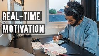 REAL TIME study with me (no music): 2 HOUR Pomodoro Session with breaks (STUDY MOTIVATION)