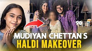 Mudiyan chettan’s haldi makeover|#shivanimenon #rishi #wedding #haldi