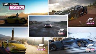 Title Screen In EVERY Forza Horizon 1,2,3,4,5 | Evolution Of Start Menus in Forza Horizon 1-5
