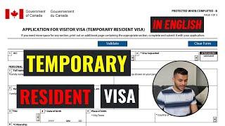 How To Apply TRV (Temporary Resident Visa) after getting work permit ?