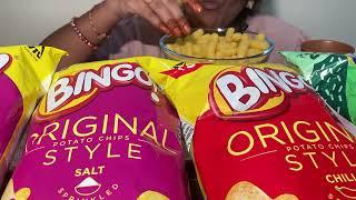 Bingo Eating Snacks Eating || Bingo Eating ASMR || Lays Eating - ASMR Eating || ASMR Food || Eating