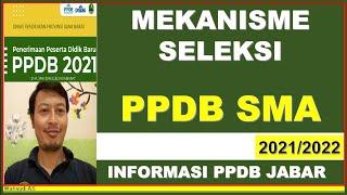 MEKANISME SELEKSI PPDB JENJANG SMA PROPINSI JAWA BARAT 2021-2022