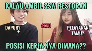 SSW Restoran Kerja di Dapur Atau Pelayanan Tamu? Kitchen atau Hall? Kerja di Restoran Jepang Visa TG