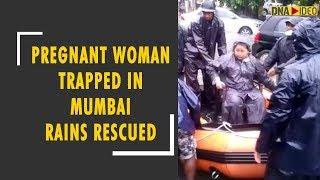Watch how a pregnant woman trapped in Mumbai rains was rescued in Vasai