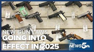 Several new gun laws going into effect on January 1