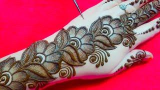 Simple arabic backhand mehndi design | Easy mehndi design | mehndi designs | mehndi