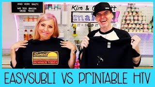 How To Do Sublimation on Dark Shirts Easysubli VS Printable HTV