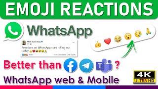 WhatsApp Emoji Reaction Feature | Whatsapp New update | How to react on whatsapp message