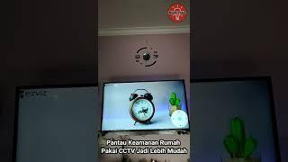 Cara Mudah Memantau Keamanan Rumah Pakai CCTV Ezviz di TV Rumah Tanpa Kabel Tanpa NVR #shorts