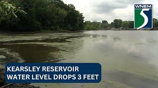 Kearsley Reservoir water level drops 3 feet