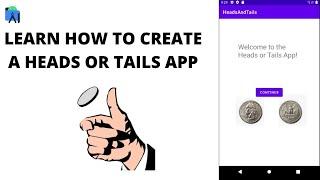 how to make a heads or tails app in android studio