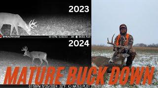 Mature Buck Down | MO Rifle Buck Harvest | Snow Hunt