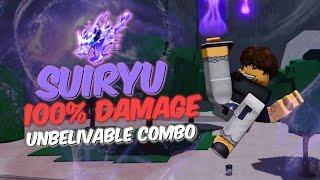 Unbelievable 100% Damage Combo For Suiryu  | The Strongest Battlegrounds