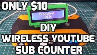 DIY Wireless Youtube Subscriber Counter 2018 // ESP8266 Subscriber Counter