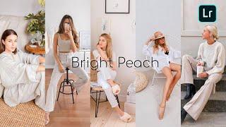 Bright Peach Preset Lightroom Mobile Editing | C. Faith