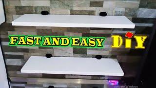  Floating Shelves Fast And Easy To Install ⦿ DIY Plywood Wall Shelves