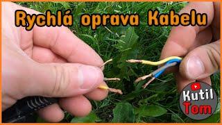 Jak rychle opravit kabel -  Kutl Tom - Life hacks - Návod - Tip - Smršťovací pájecí spojky s cínem