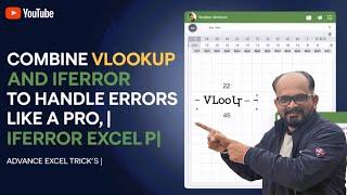 Combine VLOOKUP and IFERROR to Handle Errors Like a Pro, || Advance Excel Trick's ||