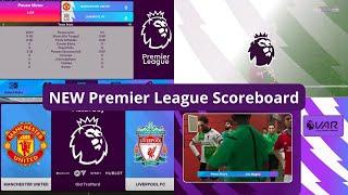 PES 2021 New Premier League Scoreboard 23-24
