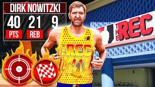 PRIME DIRK NOWITZKI BUILD is UNGUARDABLE in the RANDOM REC on NBA 2K24