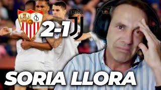  LÁGRIMAS de SORIA con su SEVILLA | Sevilla 2-1 Juventus | UEL