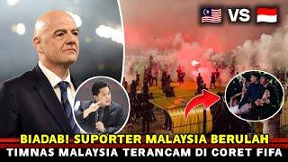 GAK DI TAYANGKAN DI TV !! DETIK-DETIK SUPORTER TIMNAS INDONESIA VS MALAYSIA RICUH, FIFA SAMPAI GERAM