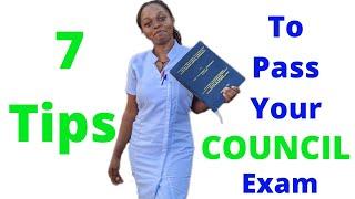 7 Tips to Pass Your Nursing Council Exam in One Sitting.