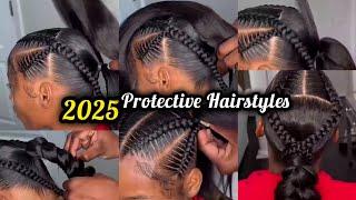 New and Latest Protective Hairstyles For Black Women 2025 | Braids