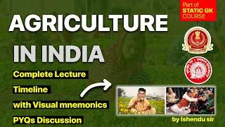 Agriculture in India | Complete Lecture|  RRB and SSC | STATIC GK | Simplicrack