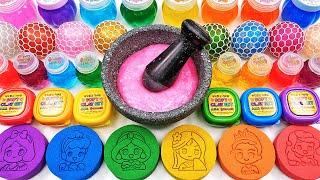 Satisfying Video How To Make Kinetic Sand Slime Mixing Glitter Eyeshadow Makeup Cosmetics GoGo ASMR