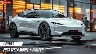 2025 Tesla model y juniper Unveiled - with better performance and more style!