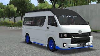 Bussid _ Toyota Hiace Modified New mod for bus simulator Indonesia_bussid bus mod