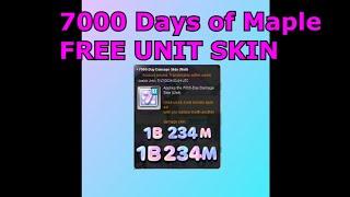 7000 Days of Maple [FREE UNIT SKIN]