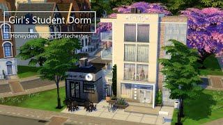 Girl's Student Dorm | The Sims 4 | Stop Motion Build | No CC