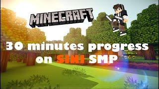 30 minutes progress on Sini SMP | Minecraft Gameplay