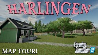 ‘NEW’ MOD MAP “HARLINGEN” TOUR! ON Farming Simulator 22 (Review) PS5.